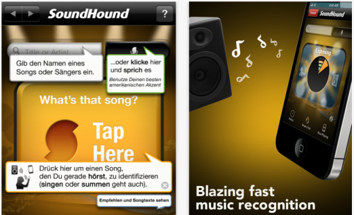 Soundhound app for android