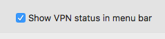 Show VPN Status